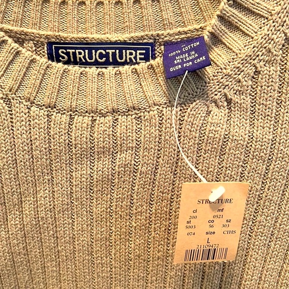 SALE! SAVE $2.00 NOW $22.00 Vintage Structure Crewneck  NWT Sweater - Picture 3 of 6